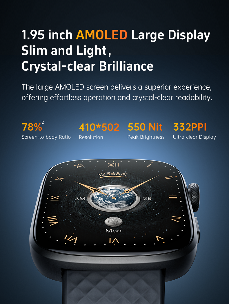 GTS8 Smart Watch 1.95” AMOLED Bluetooth Call Fitness Tracker Waterproof - Image 9
