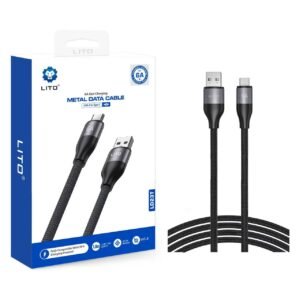 Lito 6A Fast Charging Metal USB-C Cable (Braided, 1 m)