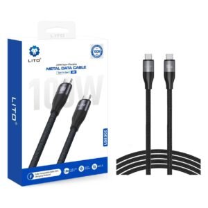 Lito 100W Super Charging Metal USB-C to USB-C Data Cable
