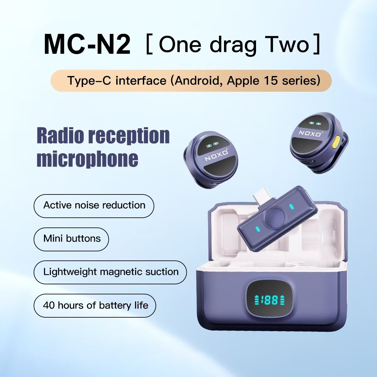 MC-N2 / SX21 Wireless Lavalier Microphone. - Image 2