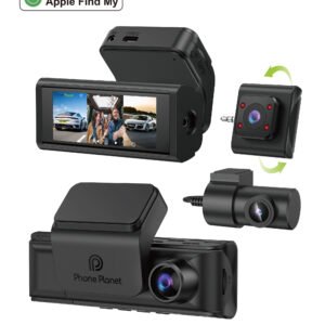 Phone Planet PP-DC03 4K Triple Lens Dash Cam with Apple Find My and WiFi